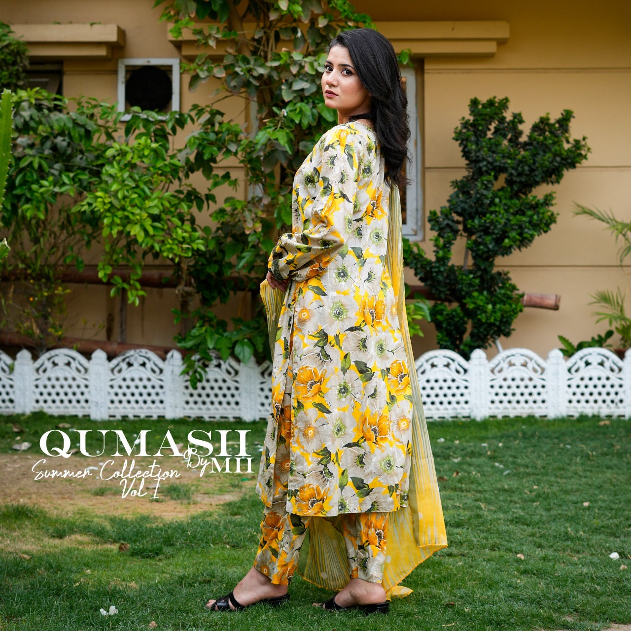 Sunlight Bloom 3-Piece Lawn Suit