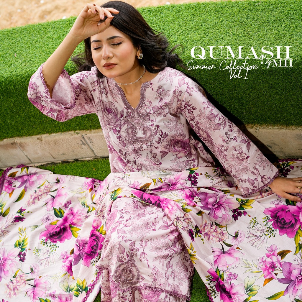 Lilac Whisper Lawn Suit
