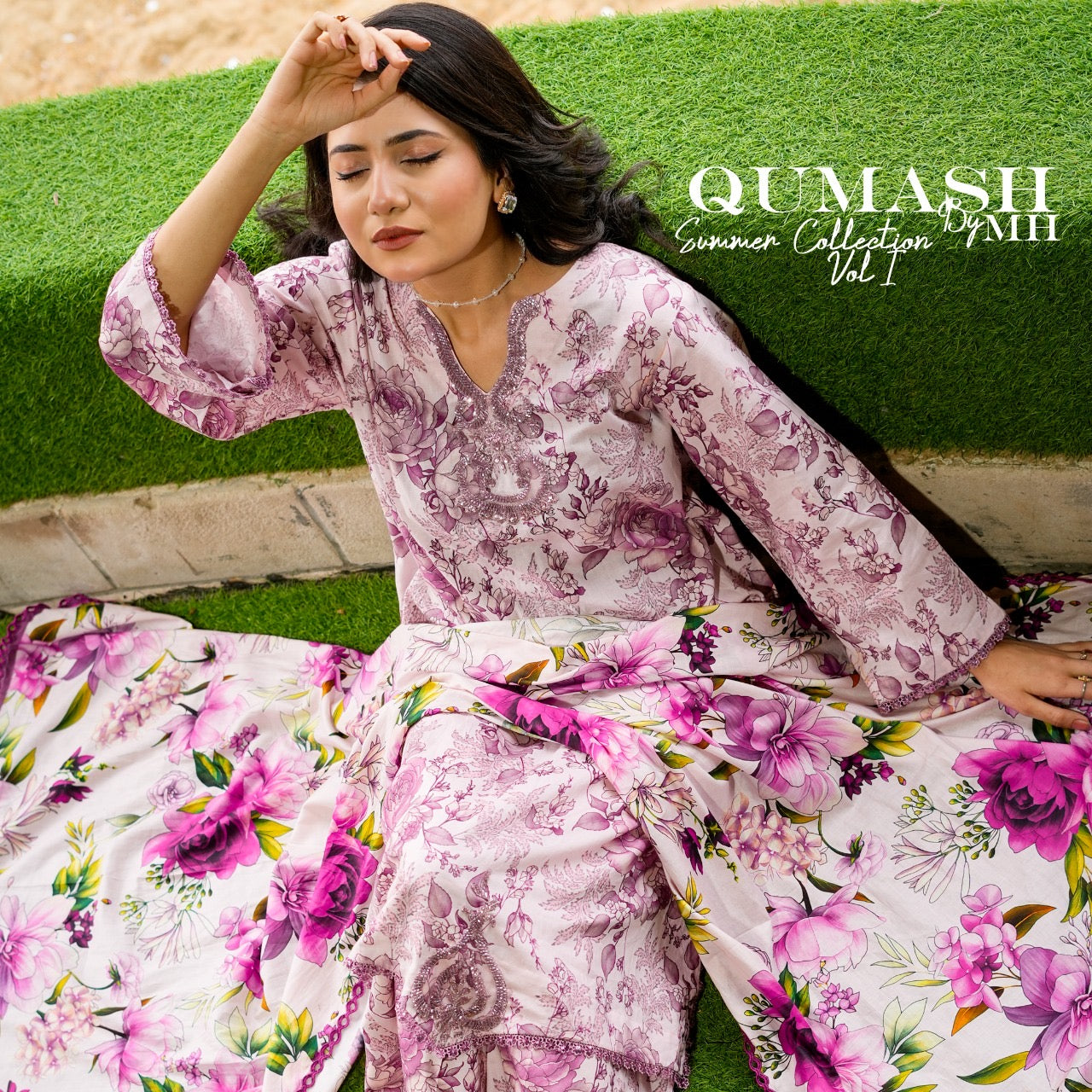 Lilac Whisper Lawn Suit