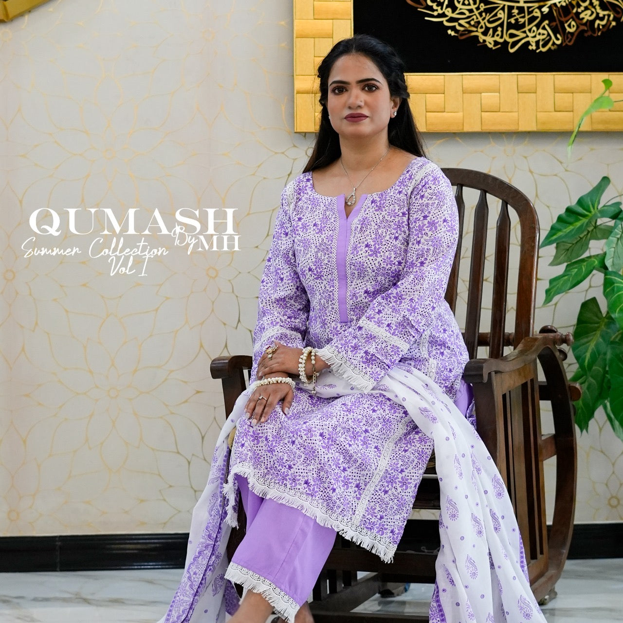 Lavender Grace 3-piece Lawn Suit