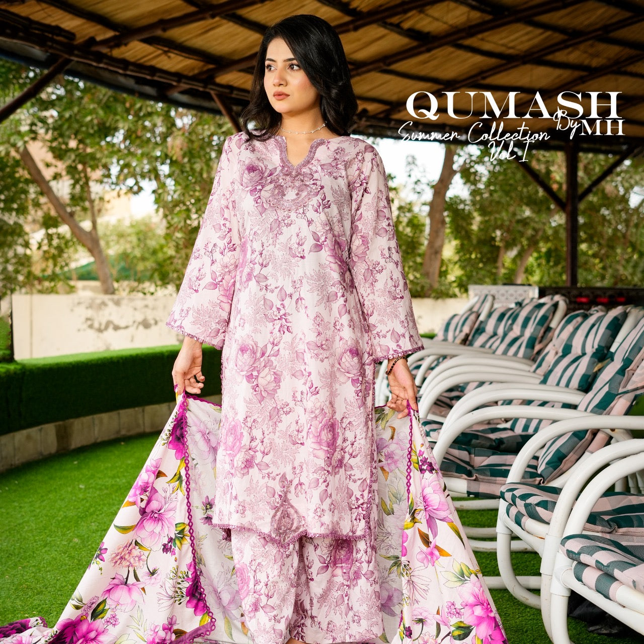 Lilac Whisper Lawn Suit