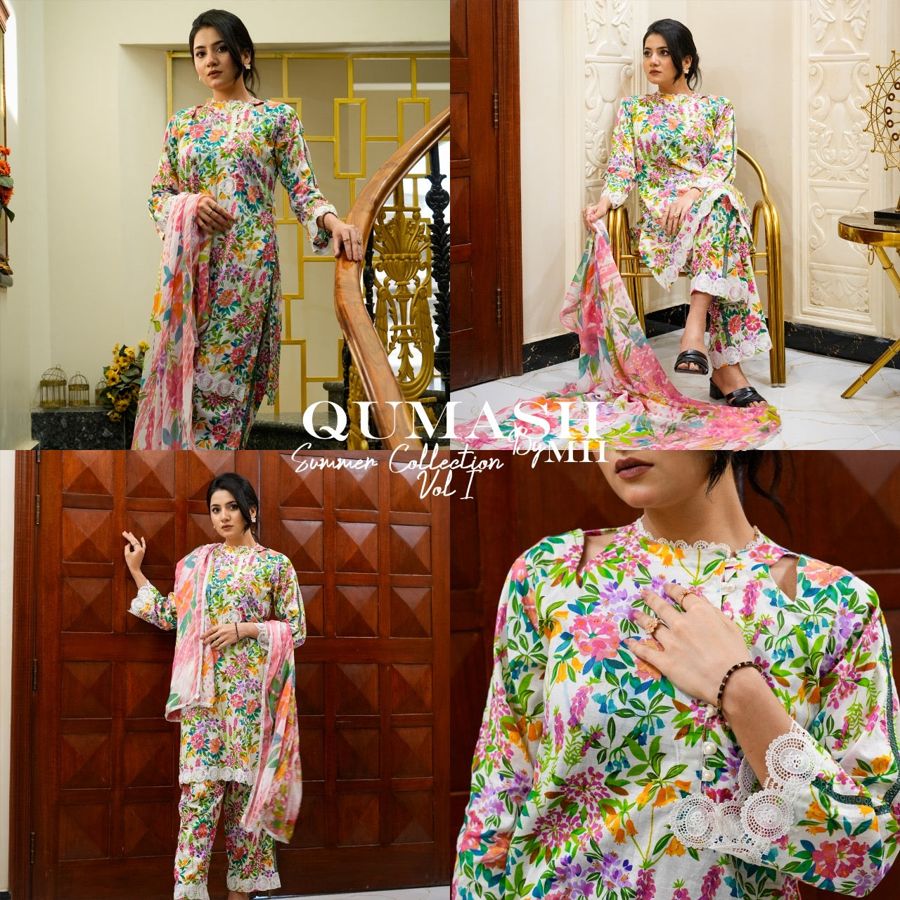 Floral Bliss 3-Piece Lawn Suit