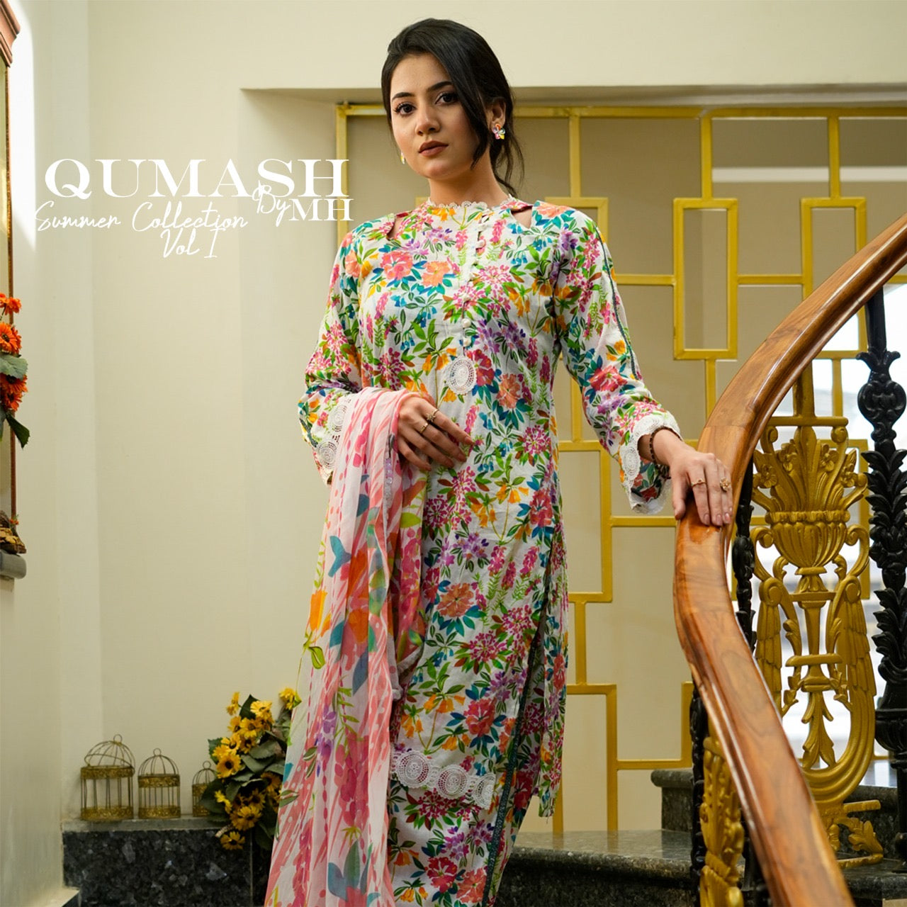 Floral Bliss 3-Piece Lawn Suit