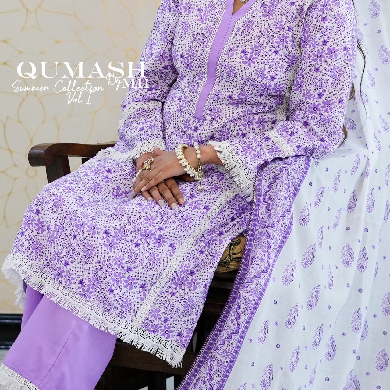 Lavender Grace 3-piece Lawn Suit