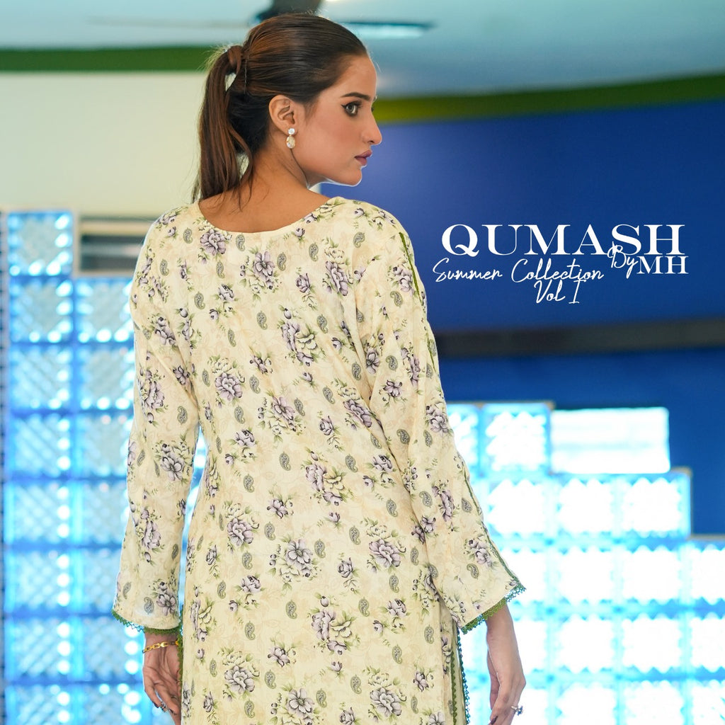 Pastel Elegance Floral Lawn Suit
