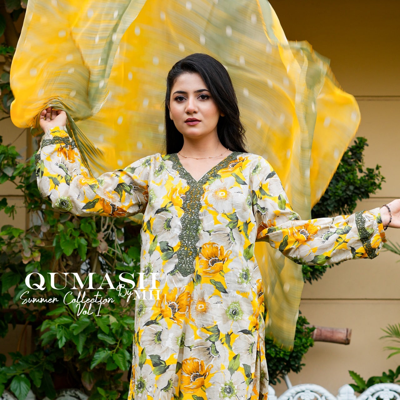 Sunlight Bloom 3-Piece Lawn Suit