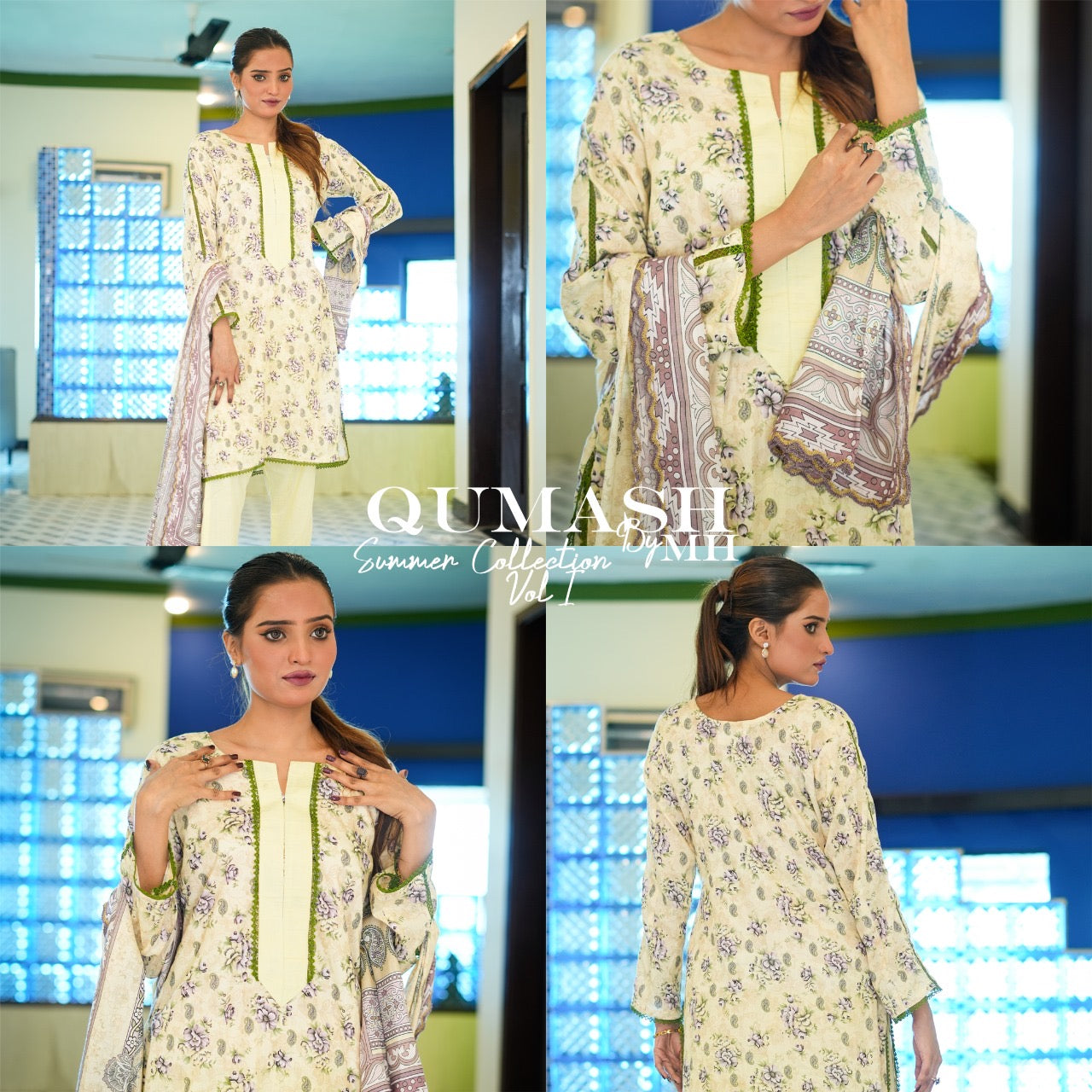 Pastel Elegance Floral Lawn Suit