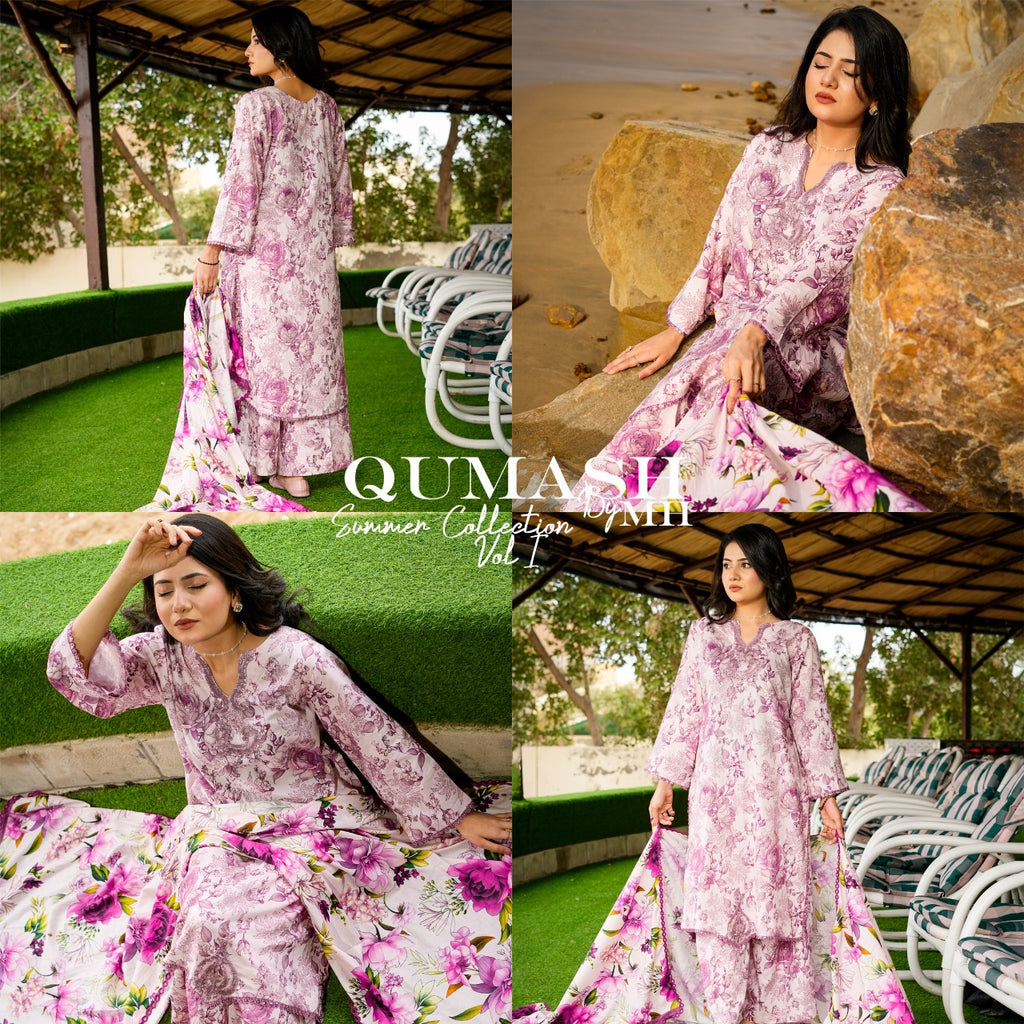 Lilac Whisper Lawn Suit