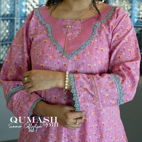 Blush Pink Embroidered Lawn Suit
